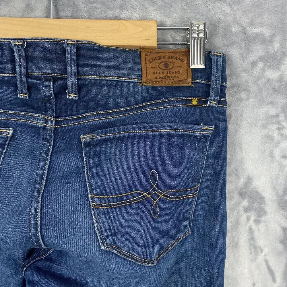 Lucky Brand Jeans Women's Size 28 Low Rise Cate Stacked Skinny Blue